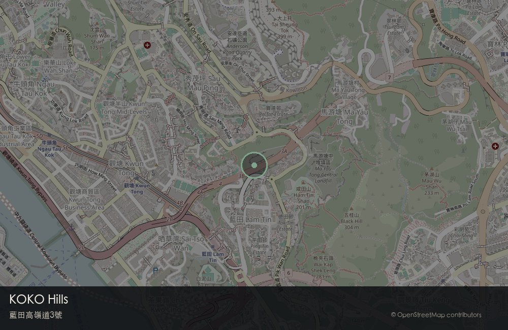 KOKO Hills Location and transport